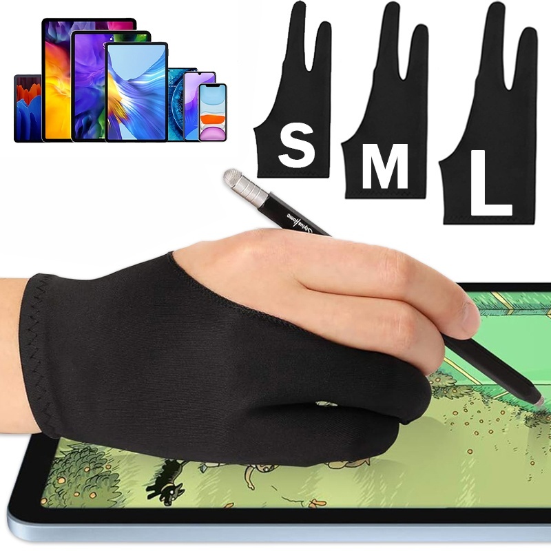 Touchscreen Glove Capacitive - S/M/L Anti-touch Gloves Two-Finger Drawing Gloves