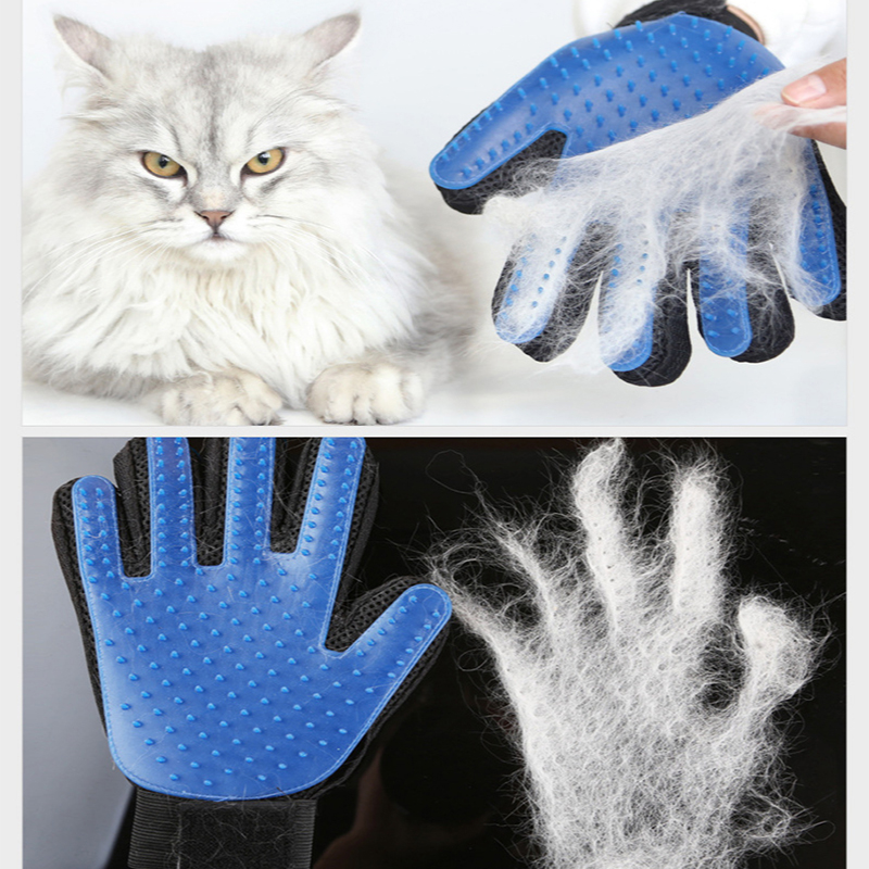 Pet Grooming Gloves Silicone B - Rubber Glove Cleaning 评论和价格
