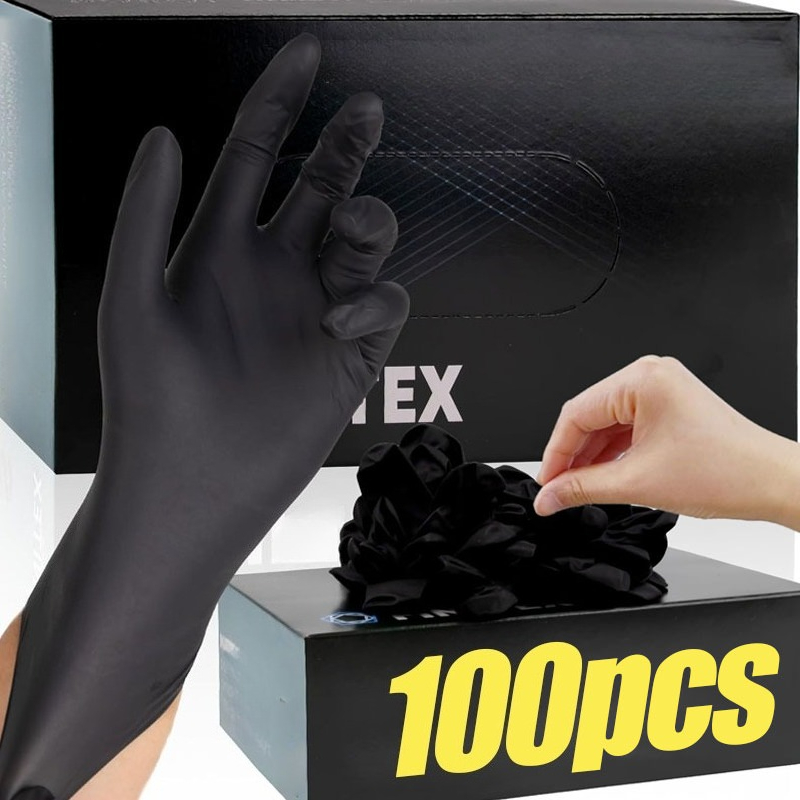 Black Disposable Gloves Unisex - Latex Disposable Glove 评论和价格