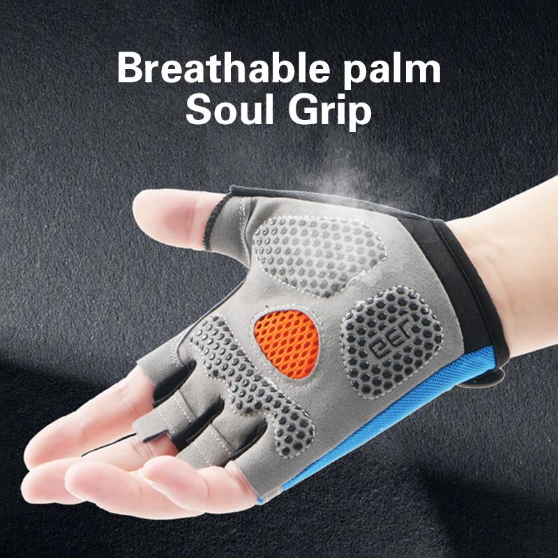 Half Finger Cycling Gloves Men - Fingerless Glove Knit 评论和价格