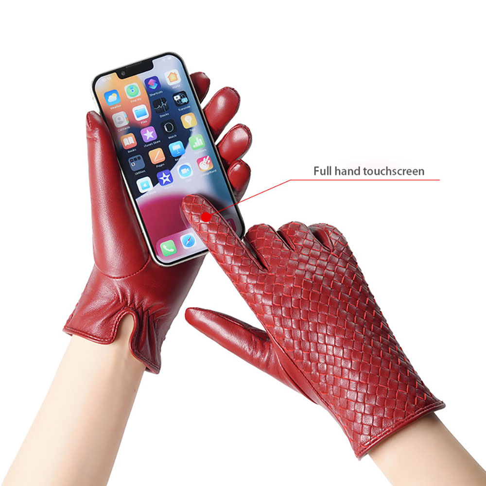 Winter Women's Real Leather Wa - Wool Glove Lined 评论和价格