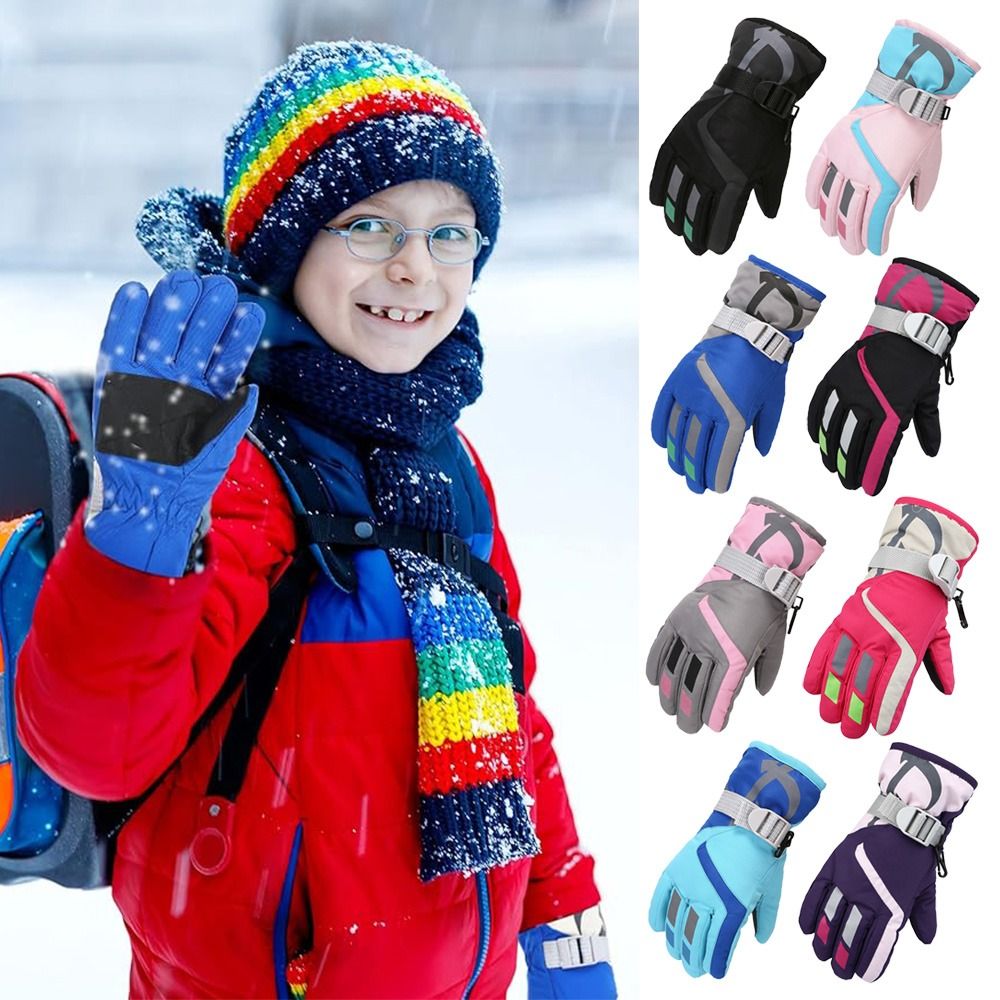 Cute Windproof Children Ski Gl - Ski Glove Waterproof 评论和价格