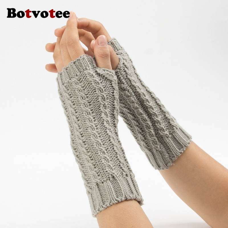 Botvotee Y2k Half Finger Winte - Fingerless Glove Knit 评论和价格
